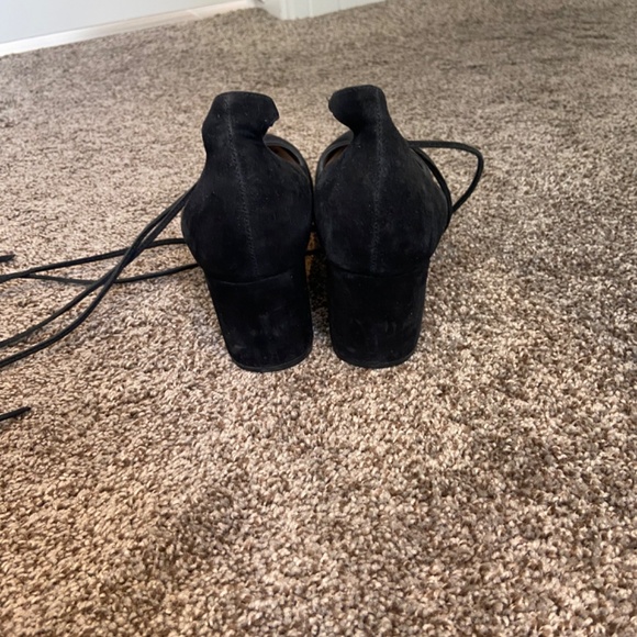 Black suede Loeffler Randall hells - Picture 3 of 4